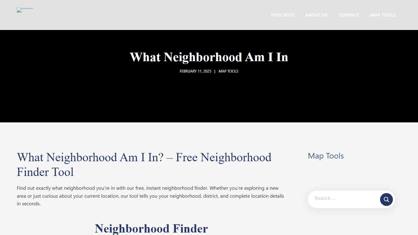 What Neighborhood Am I In - January 28, 2026